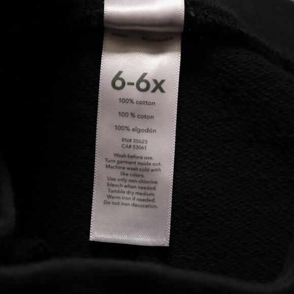 4/$20 - Carters Unisex Kids Pull On Black Cotton Terry Jogger Pants Black Size 6 - Picture 5 of 6